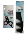 Conair Professional 6 1/2" Diamond-sharpened Barber Shears & 7 Comb New!. Price: $9.99.