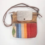 Myra Bag Women Small Crossbody "spring Breeze" Southwestern Canvas Cowhide Pre-owned. Price: $23.99.