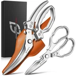 Emojoy 2-PIECE Kitchen Scissors Set With Poultry Shears, Japanese Stainless Stee New. Price: $38.34.
