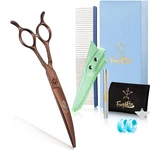 Fengliren Highend Professional Dog Grooming Curved Scissors Pet Shears... New. Price: $129.08.