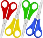 Kids Scissors 5 Inch, 4 Safety Blunt Tip School Pack, Count New. Price: $12.08.