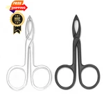 Motanar 2 Pieces Tweezers Scissor Handle Straight Tip Silver Black New. Price: $12.98.