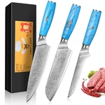 Home Safety Damascus Chef Boning Knives 3 Piece Kitchen Knife Set VG-10 Damas... New. Price: $78.40.