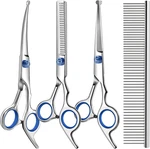 Professional 4 1 Dog & Cat Grooming Scissors Kit With Safety Round Tips,sharp New. Price: $14.09.