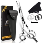 Beauticone Hair Cutting Scissors - High Carbon 6.5", Black Marble New. Price: $21.16.