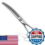 Fogosp 8.0 Curved Chunkers Shears For Dog Grooming Professional Magic Pet New. Price: $235.25.