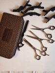 Olivia Garden Custom Shear/scissors Hair Styling Set With Case . Used. Price: $75.00.