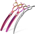 45 Curved Dog Grooming Scissors Thinning Shears Chunkers New. Price: $517.25.