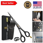 The Factory 6.5 Matte Black Luxury Hair Scissors - Precision Cutting Shears New. Price: $17.56.