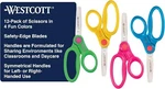 Westcott Kids 5" Blunt Tip Assorted Colors 12 Packs Of (24 Scissors) New. Price: $29.99.