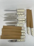 Nanfang Brothers Damascus Kitchen Knife Set 13 Pieces VG10 Steel Open. Price: $134.99.