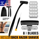 Man Back Razor Shaver Groomer Full Body Hair Removal Trimmer Wet&dry Long Handle New. Price: $13.99.