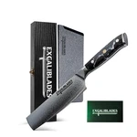 Excaliblades 6.5 Nakiri Knife VG-10 Damascus 67-LAYER Stainless Steel, Full New. Price: $131.03.