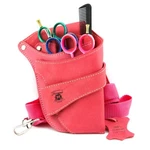 Pink Hairdressing Scissor Shear Bag, Comb Holster Waist Leather Pouch By Haryali New. Price: $28.58.