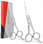 Suvorna 6.5" Professional Hair Scissors Set With Thinning Shears For Dre... New. Price: $62.31.
