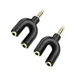 Sairps Headphone Mic Splitter Mini U Shape Stereo Trrs Black New. Price: $15.44.