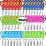 Reginary 78 Pcs Kids Safety Scissors Bulk 5 Inch Student Blunt Tip New. Price: $64.01.