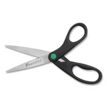 Westcott Kleenearth Scissors, 8" Long, 3.25" Cut Length, Black Handle, 2/PACK New. Price: $21.50.