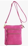 Isabelle Small Lightweight Shoulder Bag For Women Mini Multi Zipper Pocket Used. Price: $24.96.