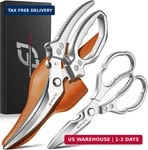 Emojoy 2-PIECE Kitchen Scissors Set With Poultry Shears, Japanese Stainless Stee New. Price: $30.47.