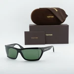 Tom Ford FT0401 Sasha 01N Black/green 59-13-125 Sunglasses New Authentic. Price: $225.61.