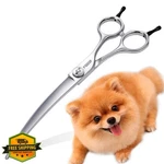 Fogosp 7" Pro Dog Grooming Scissors Japan VG10 Steel Downward Curved Shears New. Price: $136.99.
