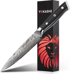 Yokashi Japanese Paring Knife 5" Inch 67-LAYERS Damascus Steel, Full Tang VG-10 New. Price: $39.99.