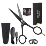5" Professional Beard And Mustache Scissors, Black Color New. Price: $14.99.