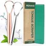 Ronavo Tongue Scraper For Adults, Two Colors Designed Couples, Cure Bad Brea New. Price: $15.32.