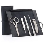 5PC Finox Steel Men's Manicure Set With Beard/mustache Scissors By Germanikure New. Price: $73.30.