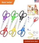 Ultimate 6-PACK Comfort Grip 8" Scissors Precise Cutting & Crafting New. Price: $20.99.