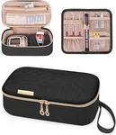Yarwo Diabetic Travel Case For Blood Glucose Monitor, Test Strips, Black New. Price: $28.64.
