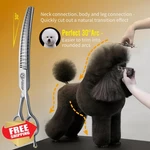 Fogosp 7'' Curved Dog Grooming Thinning Shears, Professional New. Price: $198.99.