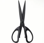 8-INCH Black Scissors Non-stick Blades, Resin Handle, Ultra Sharp Usa New. Price: $14.15.