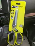 Ryobi Straight Scissors Heavy Duty Stainless Steel Comfort Grip Cutter Tool New. Price: $15.00.