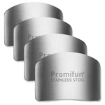 Promifun Finger Guards For Cutting, 4 Pcs One Size Fits Most Adults, Silver New. Price: $14.76.