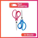 Slemoon 7" Left Handed Student Scissors, Premium Stainless Steel Blades Shears New. Price: $16.94.