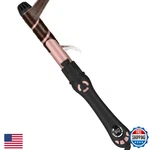 Lanvier 1.25" Auto Rotating Curling Iron Tourmaline Ceramic Wand, Led Display New. Price: $38.50.