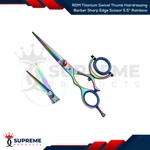 Rdm Titanium Swivel Thumb Hairdressing Barber Sharp Edge Scissor 5.5'' Rainbow New. Price: $59.99.