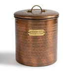 Hammered Stainless Steel Jar, Cute Container, Decorative Kitchen Food Storage... New. Price: $57.91.