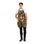 Vintage Barber Apron, Lightweight, Water-resistant Crinkle Nylon Fabric, 2 Chest New. Price: $33.99.