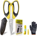 Heavy Duty 8'' Multipurpose Scissors With Protective Cover, Stainless Steel Serr New. Price: $19.45.
