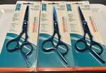 Set Of 3 Trim Hair Styling Shears Precision Cutting Stainless Steel Blue New. Price: $19.95.