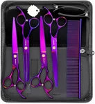 Professional Dog Grooming Scissors Set 6.5" Thinning, 7" Straight, Up-curve New. Price: $66.99.
