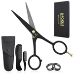 5" Premium Beard Mustache Scissors, Black High Carbon Stainless Steel New. Price: $9.79.