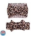 Zcyyys Baby Girls Leopard Headband Bow Turban - Wide Hair 2 Pack (headba New. Price: $20.00.