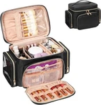 Bagmoly Large Makeup Portable With Brush Compartment For Travel Black New. Price: $33.59.