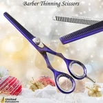 Purple Color Barber Scissors Dual Thinning Razor Rough Style Hairdressing Shears New. Price: $15.37.