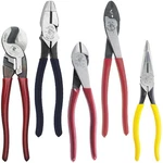 Plier Kit 5 Piece Diagonal Cutting Needle Nose Side Klein Tools 80087 Dipped New. Price: $179.99.