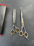 Sharf Gold Touch Pet Grooming Shear Kit 7.5 Inch Straight & 6.5" 42-TOOTH Thi... Used. Price: $85.00.